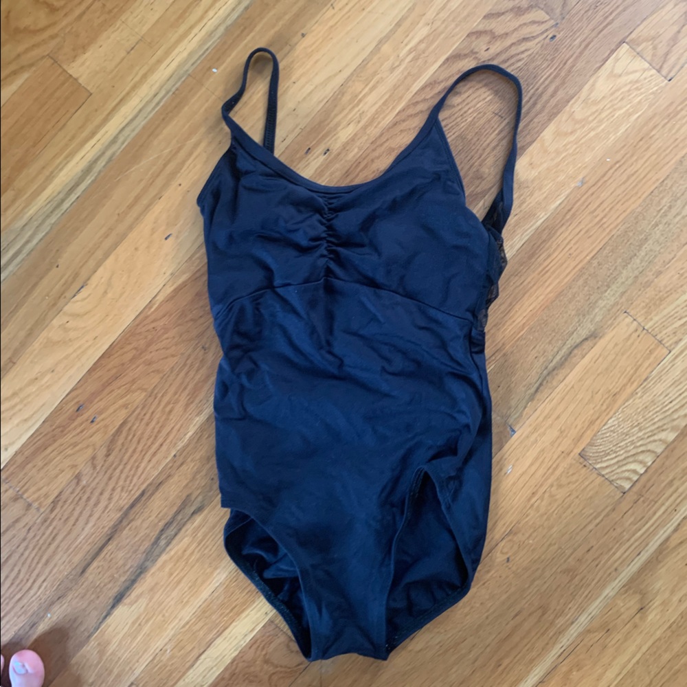AINSLIEWEAR *RARE* clasp back mesh leotard